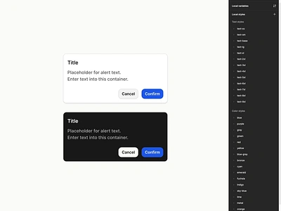 Dynamic Alert Dialog in Figma alert branding design design system dialog figma interface modal ui ui kit ux