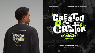 Creative Collective- Merch and Promo christian art church design crtv motion graphics shirt design