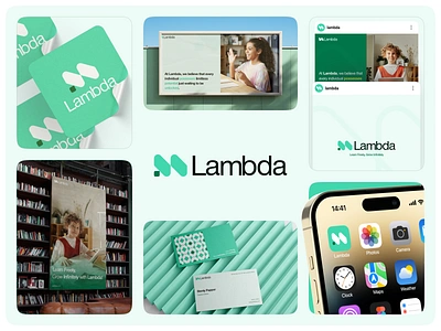 Lambda - Edutech Visual Identity brand agency brand and identity brand design brand guidelines brand identity brand identity design branding education edutech edutech branding figma framer identity lambda logo design logo designer nija stiker visual identity webflow