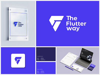 The Flutter Way Tech Logo Brand Guidelines 3d logo app icon brand guidelines brand identity innovation letter f logo lettering logo logo brandign logo case study logotype modern logo rebranding smart tech tech icon tech logo branding tech trends techlogo techstrutup logo web3