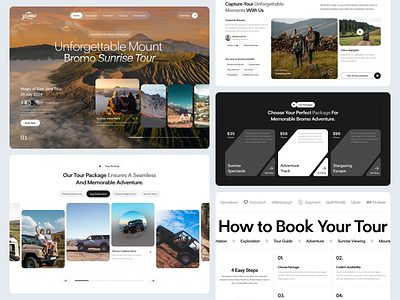 Travel Agency - Tour Guide Booking Website agency awsmd book booking website cleandesign landing page landingpage mountain pricing steps tour tour travel travel travel agency travel agency landingpage travel package ui web design
