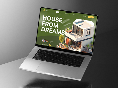 Nginap - Website Header Concept 3d arsitektur barkahlabs branding design dribbble exploration header house interface product startup ui uiux user interface ux web web design website website design