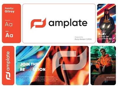 Amplate logo design brand identity brand mark branding logo logo design modern logo popular logo visual identity