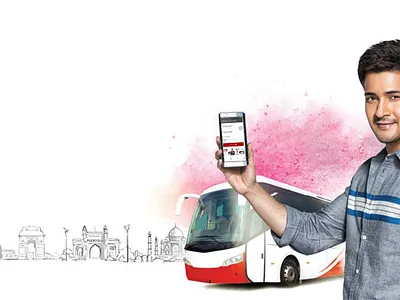 Abhi Bus branding graphic design ui