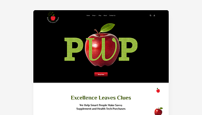 PWP Health Supplements branding company design e commerce graphic design health supplement landing page ui ui ux landing page uiux website