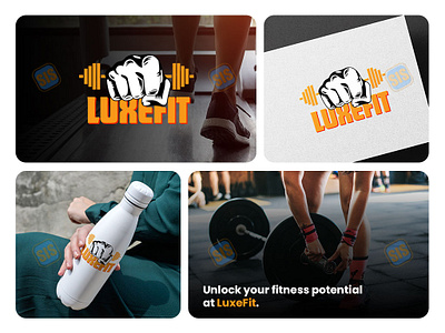 Logo/Brand identity design for fitness club "LuxeFit" brand brand identity branding creative crossfit design firm fitness graphic design gym health illustration logo logo type minimal modern symbol vector visual identity workout