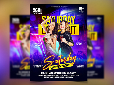 Night Club Party Flyer bar flyer bar night flyer club flyer club party flyer concert flyer dj ad dj flyer dj party editable flyer event flyer girls night out ladies night flyer music night flyer night club night club dj flyer online flyer party flyer sexy ladies night