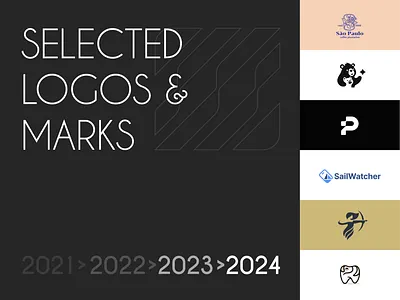 Selected logos and marks 2021-2024 brand branding design elegant graphic design illustration logo logo collection logo design logo designer logodesign logodesigner logotype mark minimalism minimalistic modern negative space negativespace sign