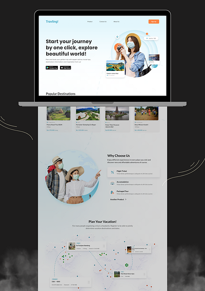 Traveling Website design 2024 trends 3d animation app branding dashboardui design glassmorphism graphic design illustration logo motion graphics ui ui ux ui ux designs ux vector website website design