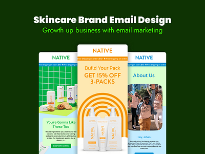 Skincare brand email champaign email design email newsletter design graphic design html email desiign klaviyo email champaign mailchimp email champaign modern email design skincare email design trendy email design