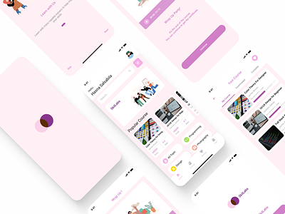 SkilLabs E-Learning Mobile App app branding design education learning mobile ui