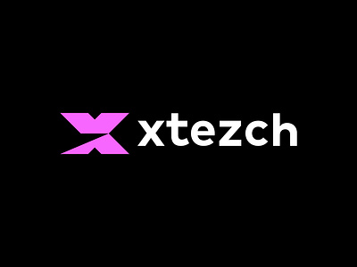 Xtezch - Technology company logo design ai app logo branding computer logo design future logo futuristic lettermark logo logo design software startup tech tech logo technology x tech logo