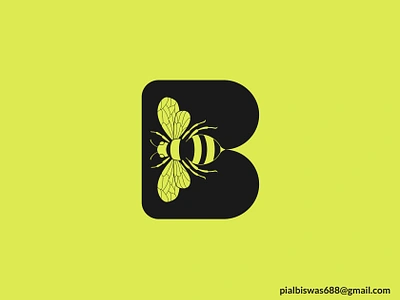 Letter B + Bee, logo design, monogram unused animal animal logo b logo bee bold vector brand identity branding clever smart color symbol letter logo logo design logo designer logotype modern logo negative space top best