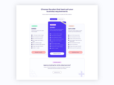 Pricing table UI design design framer framerify pricing pricing table design pricing ui responsive design ui web design webflow