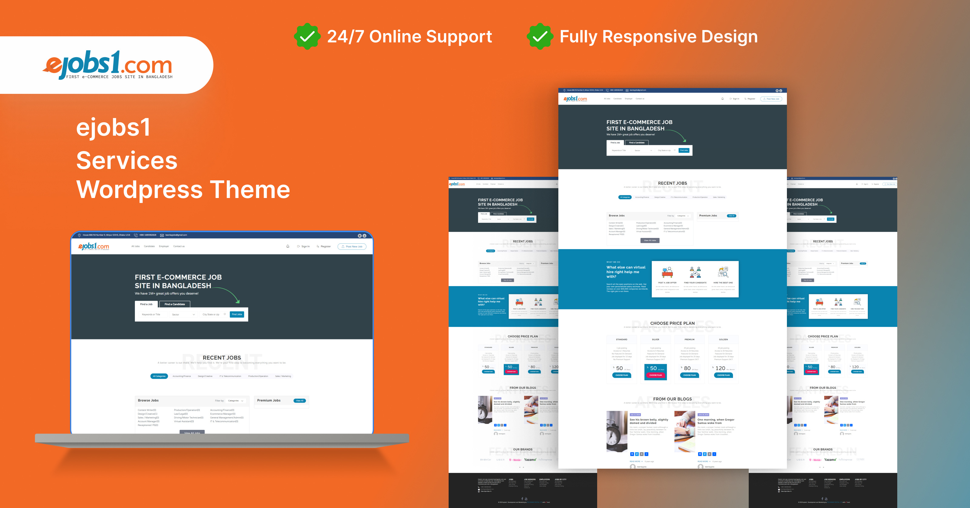 Home Page Design of ejobs1 branding design graphic design jobs landing landingpage live typography ui uiux web webdesign wordpress
