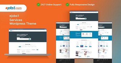 Home Page Design of ejobs1 branding design graphic design jobs landing landingpage live typography ui uiux web webdesign wordpress