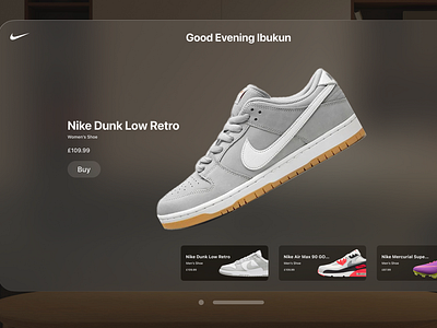 Nike VR Shoe Shop Experience 🌟👟 3d animation branding dribble e commerce graphic design inspiration interface jordan landing page motion graphics nike nike dunks shoe travis ui ux web desiging web design website