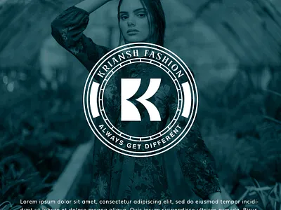 KRIANSH Fashion Logo Design bluelogo brandidentity branding creativelogo designerlogo fashionbrand fashiondesign fashionlogo fashionstyle graphic design graphicdesign logoart logodesign luxuryfashion roundlogo