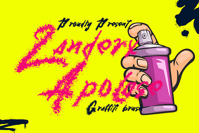 Zanderx Apolase - Graffiti Brush Font branding urban font