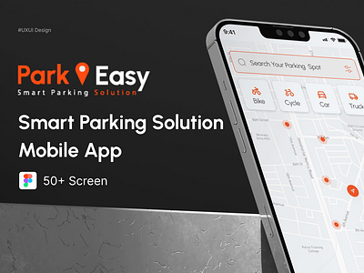 ParkEasy: Smart Car Parking Mobile App UI Design car parking car parking app car parking app ui car parking ui figma parking app parking app ui parking app ui design parking app ui in figma ui ui design uidesign uxui uxuidesign