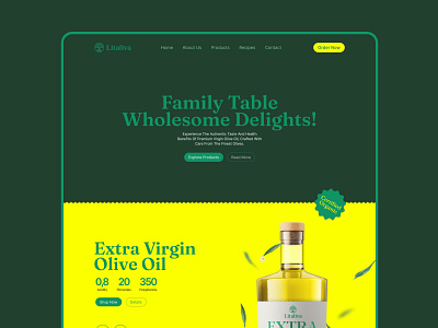 Litaliva food graphic design landing logo logodesign logodesigner market olive product shop ui uiux website