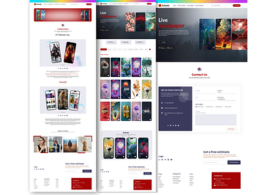 Wallpaper Website Arbotic app design dashboard ui website