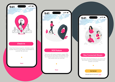 onbording screen app graphic design ui