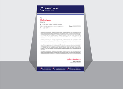 Letterhead Design branding design flyer graphic design illustration letterhead vector