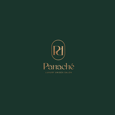 PANACHE beauty design graphic design logo luxury modern salon unisex vector