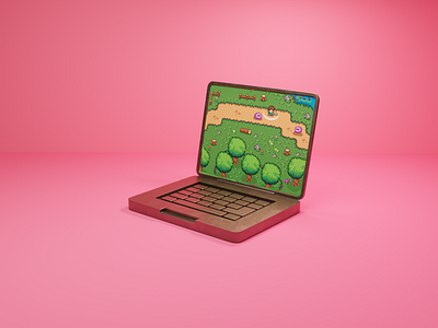 Laptop 3D 3d graphic design ui