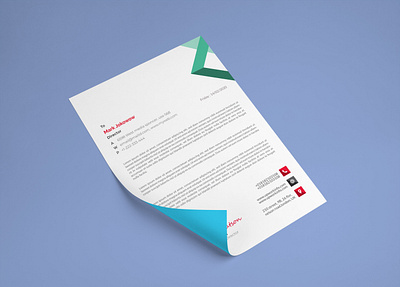 Letterhead Design branding design flyer graphic design illustration letterhead vector