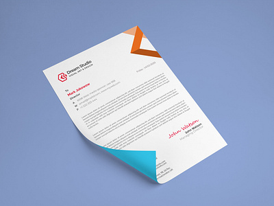 Letterhead Design branding design flyer graphic design illustration letterhead vector