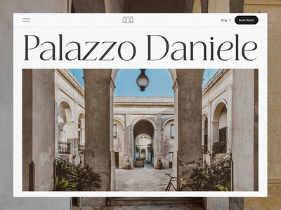 Palazzo Daniele website motion graphics ui