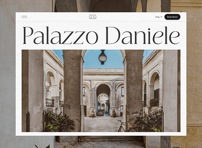 Palazzo Daniele website motion graphics ui