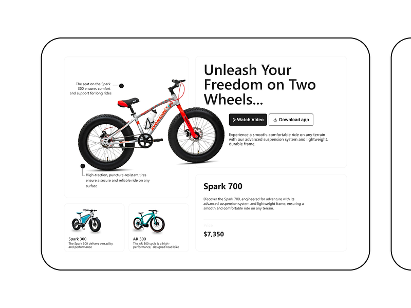 Design concept for a bicycle company app design minimal mobileapp ui ux uxdesign web