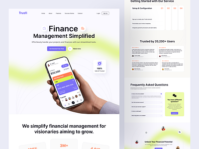 Finance Website Design banking binance crypto crypto wallet design finance website financial fintech startup fintech website interface landing page trading website transaction ui ui design uiuxdesign web web design website