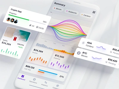 Eclipse - Figma dashboard UI kit for data design web apps ai banking chart crypto dashboard dataviz design desktop dev generate illustration infographic it mobile statistic tech template ui