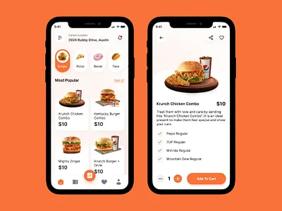 Food App ux ui design food app mobile deign ui ux