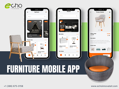 Furniture Mobile App graphic design