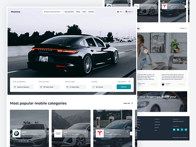 Car Rental Website Landing Page app automobile booking app car car app car booking car hire cars landing page luxury car premium car rent rent a car rental app rental company service transport trasnportations vehicles website