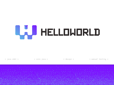 HelloWorld: Logo Design Concept app logo branding design education logo design graphic design logo logo concept logo design