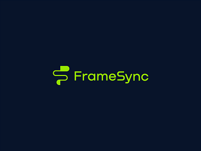FrameSync logo concept concept development double meaning f f letter frame framework lettermark logo modular roxana niculescu s s letter simple solutions sync tech web website