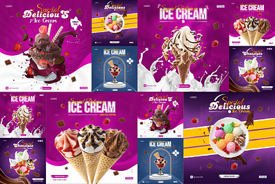 Social media. food Instagram post creative design food food post ice cream post post restaurent social media social media design social media post