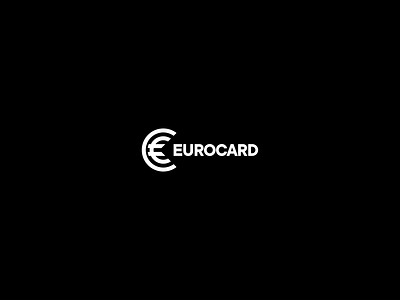 Eurocard logo brand cc copyright creative design euro europe logo logotype minimal simple symbol typography