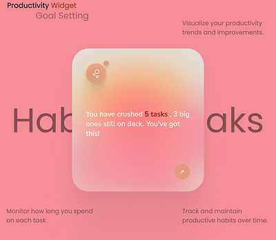 Productivity Widget figma graphic design ui ux