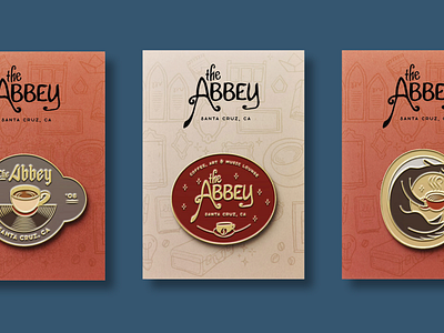 The Abbey - Branding Refresh and Merch branding illustration