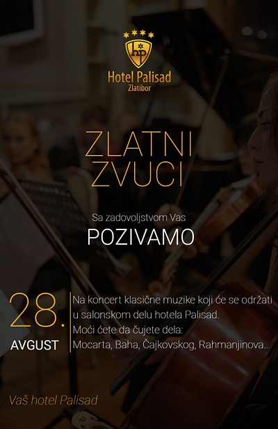 An instagram post, an evening of classical music event eventdesign graphic design instagramdesign instagrampost musicposter poster