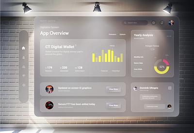 Digital App Management Dashboard branding crypto dashboard illustration money products store transparent ui ux wallet webdesign