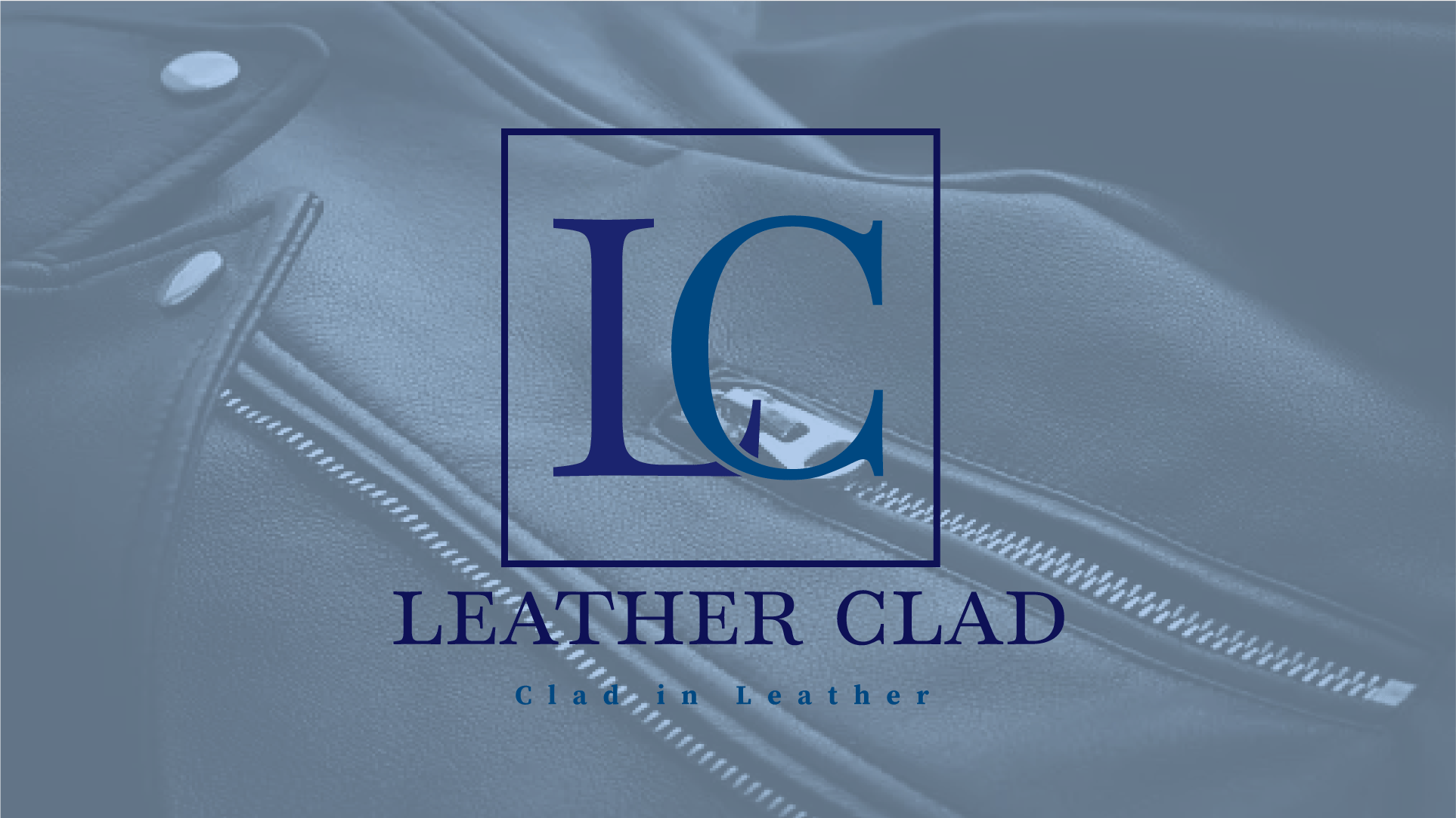 A logo and brand identity design for the brand "LEATHER CLAD" branding design graphic design iden illustration logo logo des typography vector