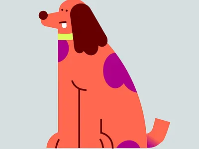 Dog chien coker dog giphy illustration stickers wouf